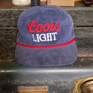 Navy Blue Coors Light Beer Hat